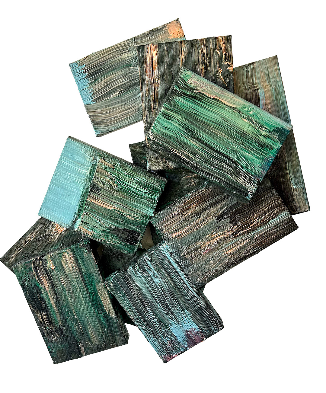 "Untitled", T. CIECIERSKI, 2017, Oil on Canvas, 40 x 38 x 4 cm