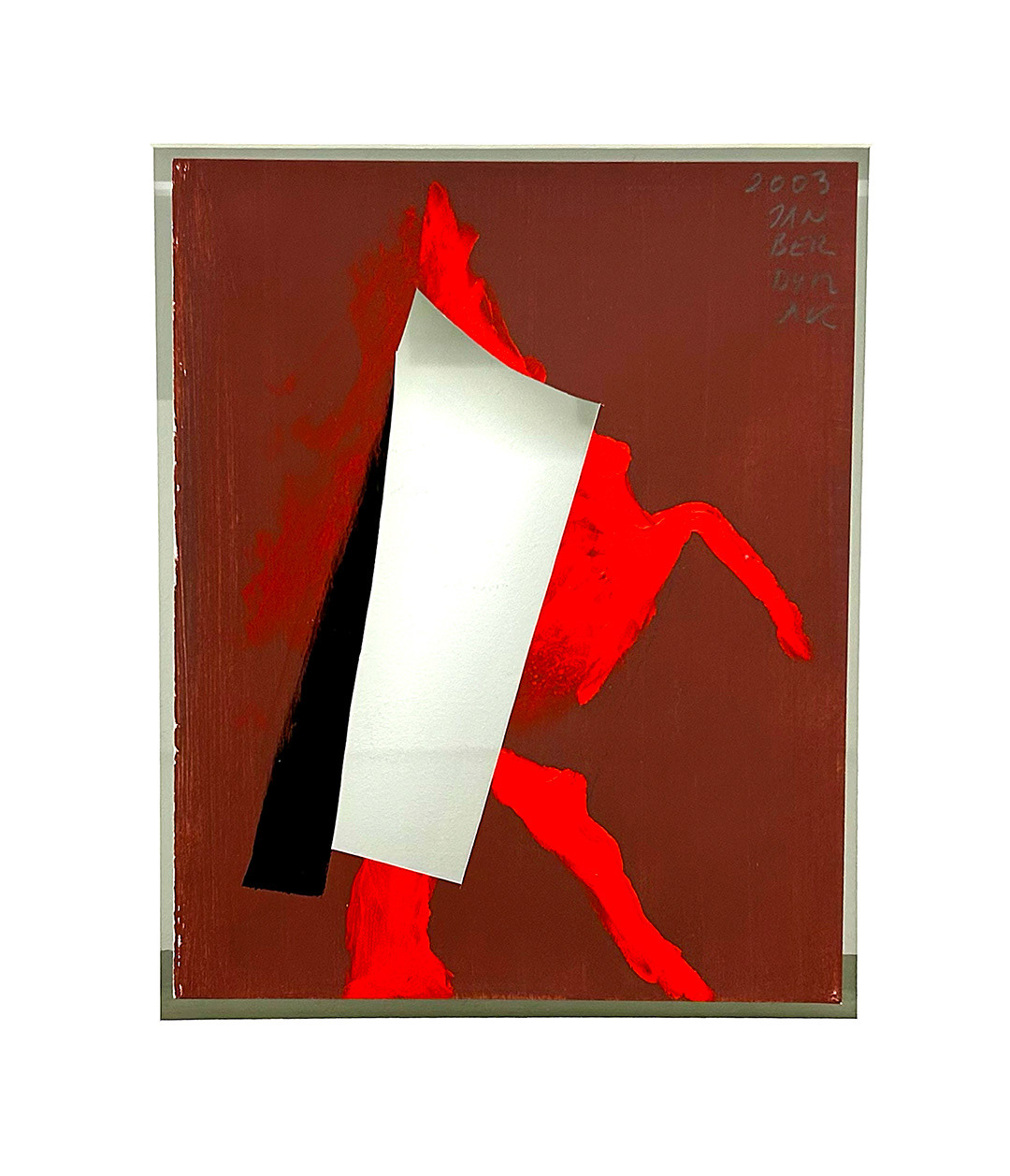 Jan BERDYSZAK, "Dwie Powloka Po... - Projekt-Wyobrazen", Acrylic on paper, 2003, 30 x 24cm