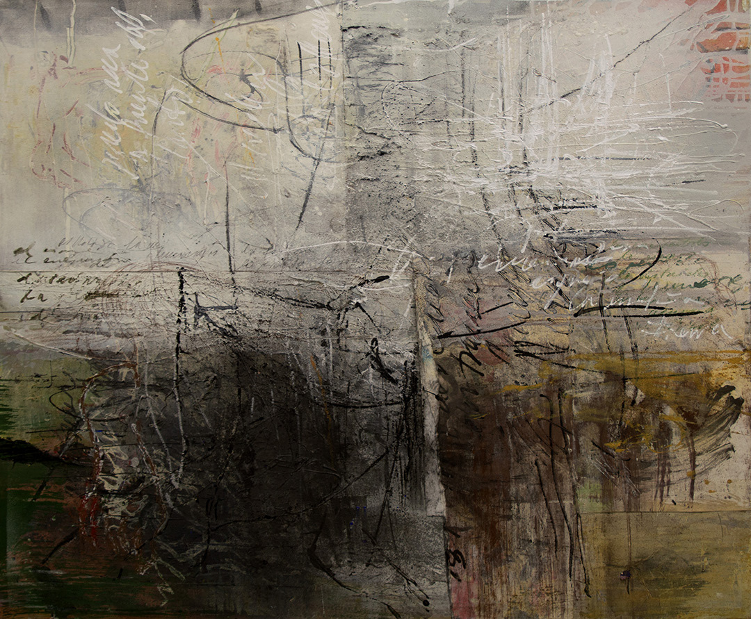 Víctor Ramírez, "Umbral", 2019, 90 cm x 100 cm, Mixed Media on canvas