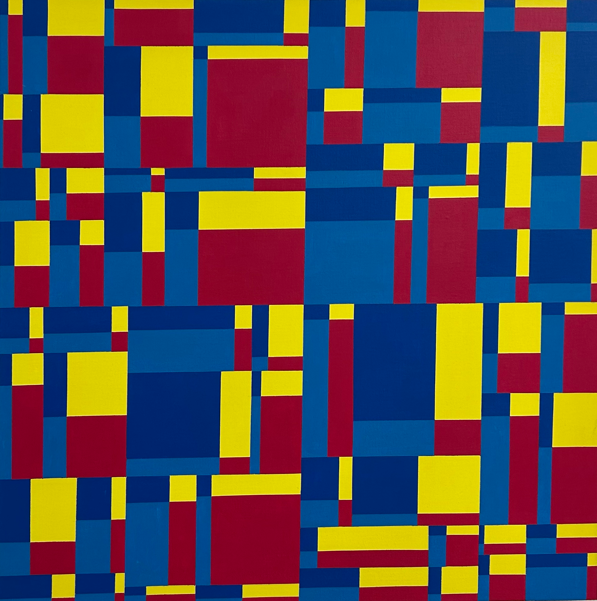 "Seria Komputerowa I Nr. 11", 2020, Acrylic on canvas, 60 x 60 cm