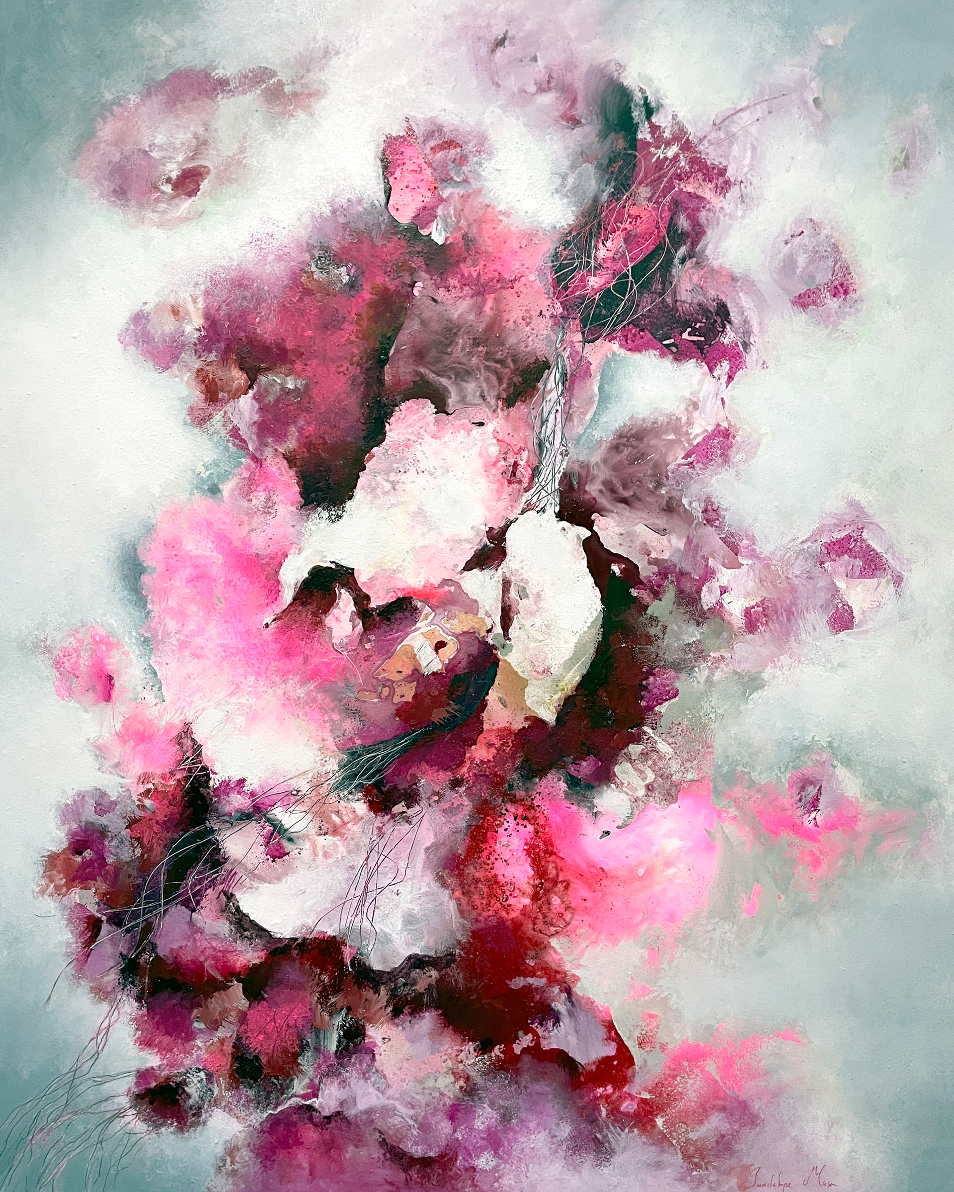 Guadalupe MASA, “SONATA II”, 2022, Technique : Acrylic Paint on Wood, 100 x 80 cm