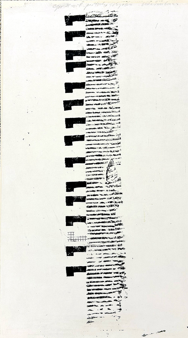Włodzimierz KUNZ, “Kompozycja-1960-Lithography-E.A-70x40cm