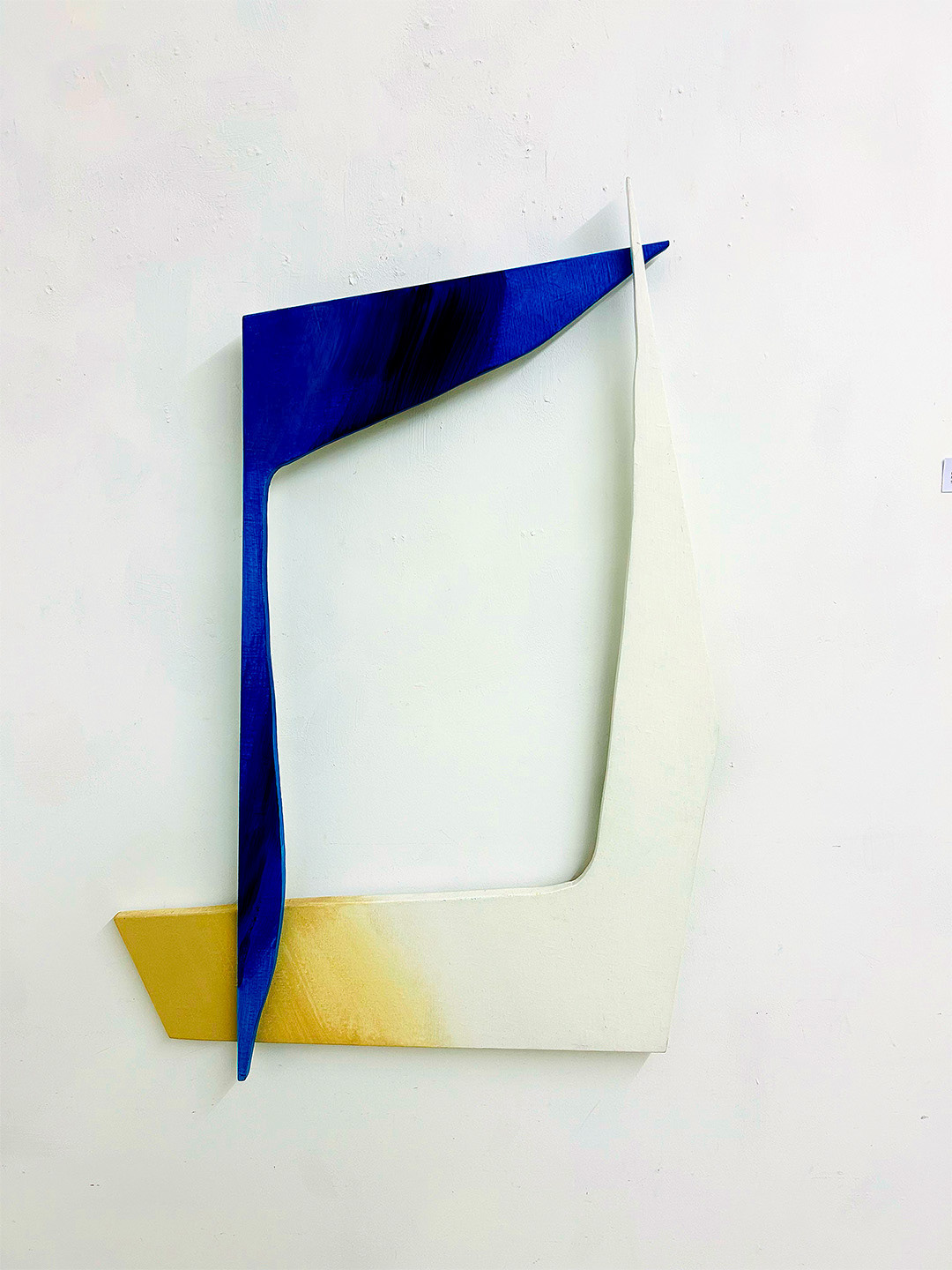 Jan BERDYSZAK, "Zderzenie się reszt", 2008, Acrylic on canvas and board, 100x73cm