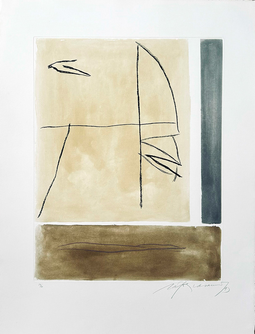 Albert Ràfols-Casamada, "Brisa 2", 1993, 76 x 56 cm, Technique: etching