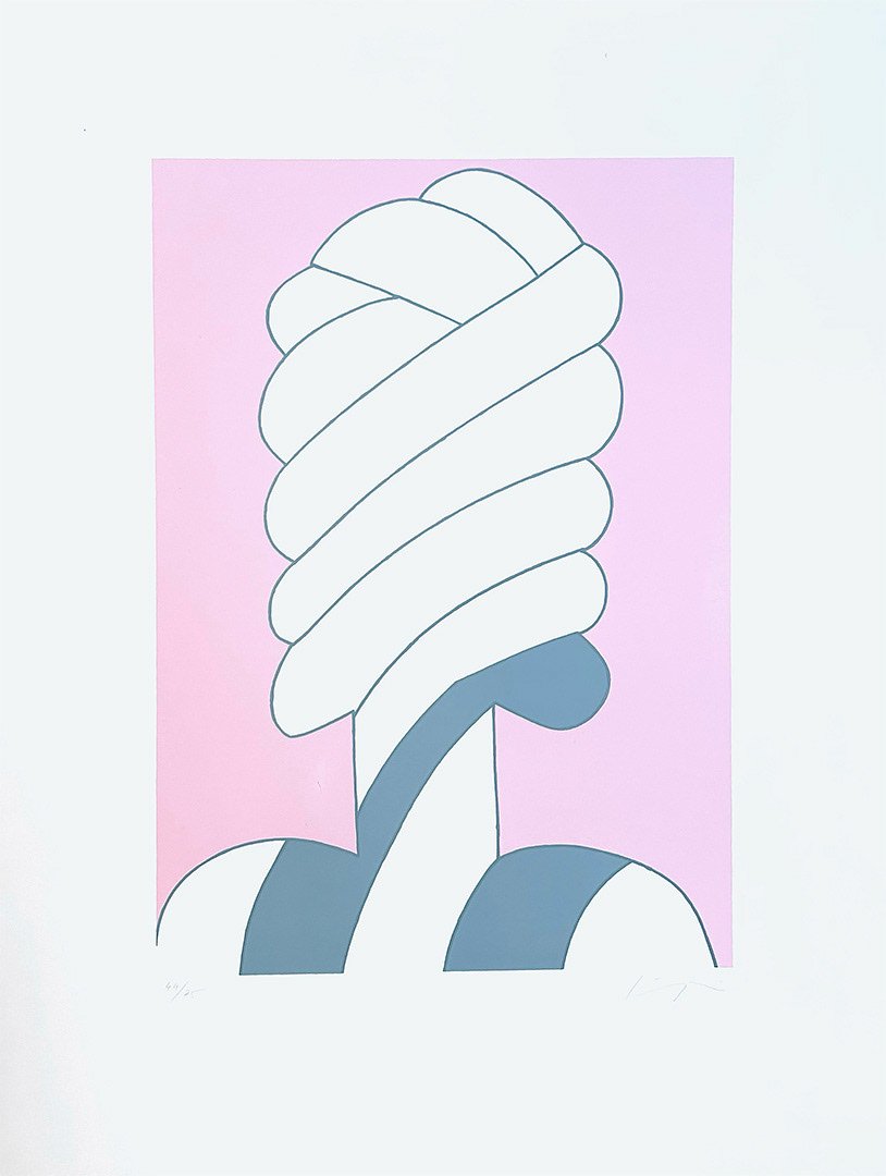 Alfonso HÜPPI, "Serie rosa-türkis", 1967-71, Copies : 75, 65 x 50 cm, Serigraphy