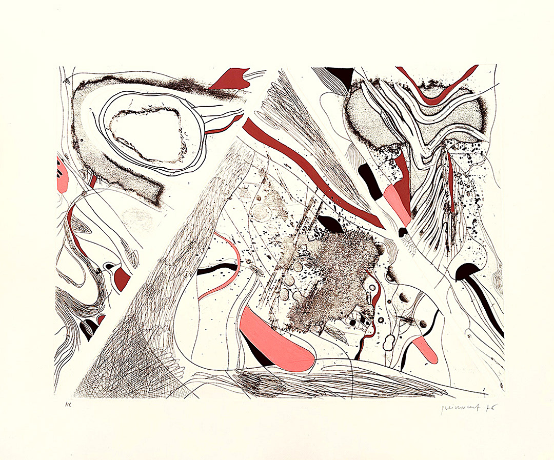 JOSEP GUINOVART I BERTRAN, “Piramide”, 1976, 70 x 85 cm, Technique: Etching, Copies : 50