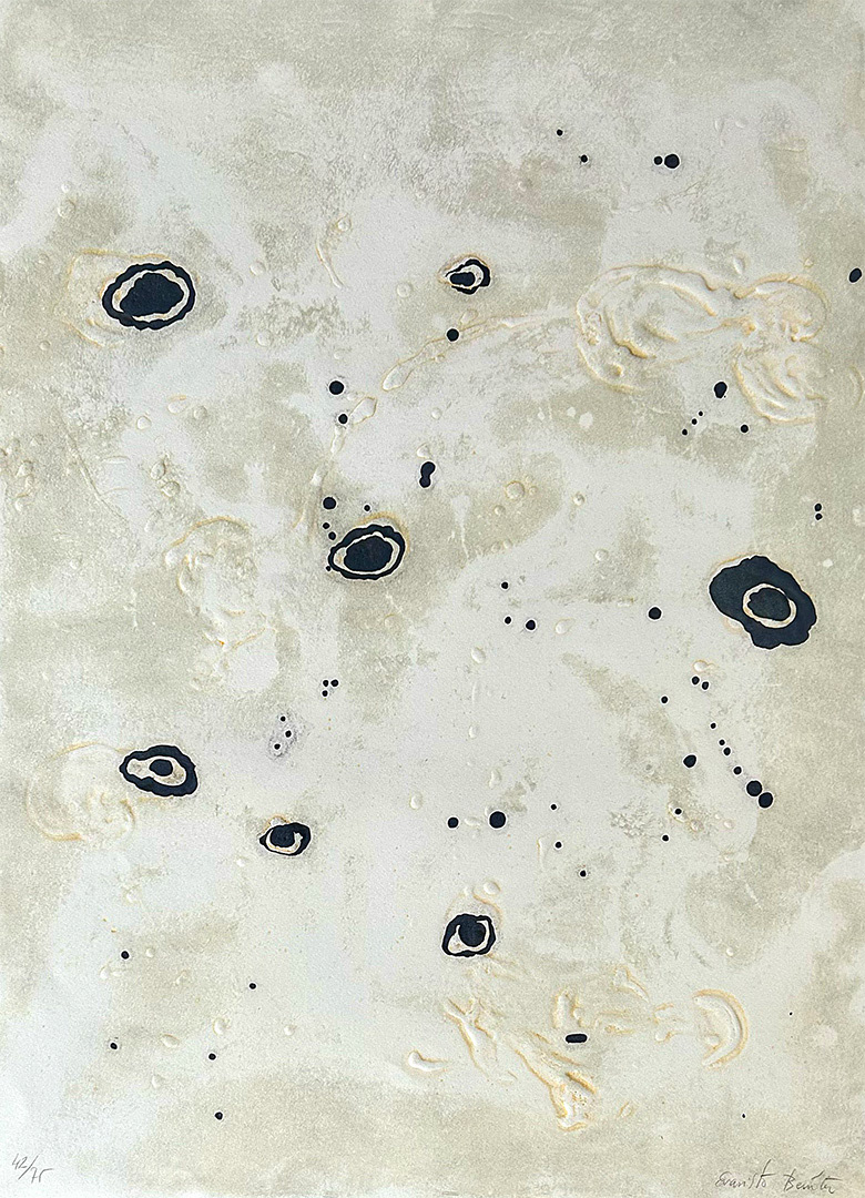 Evaristo Benitez, "Serie Jocs de Mans", 1996, Lithography and Embossed Printing 42/75, 76 x 56 cm