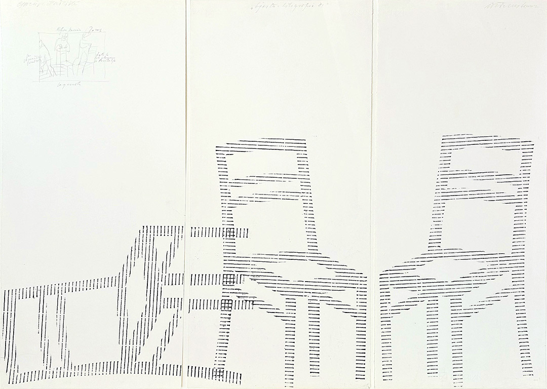 WK-"Sjesta"-1981-Lithography-and-Drawing-E.A-3x70x33cm