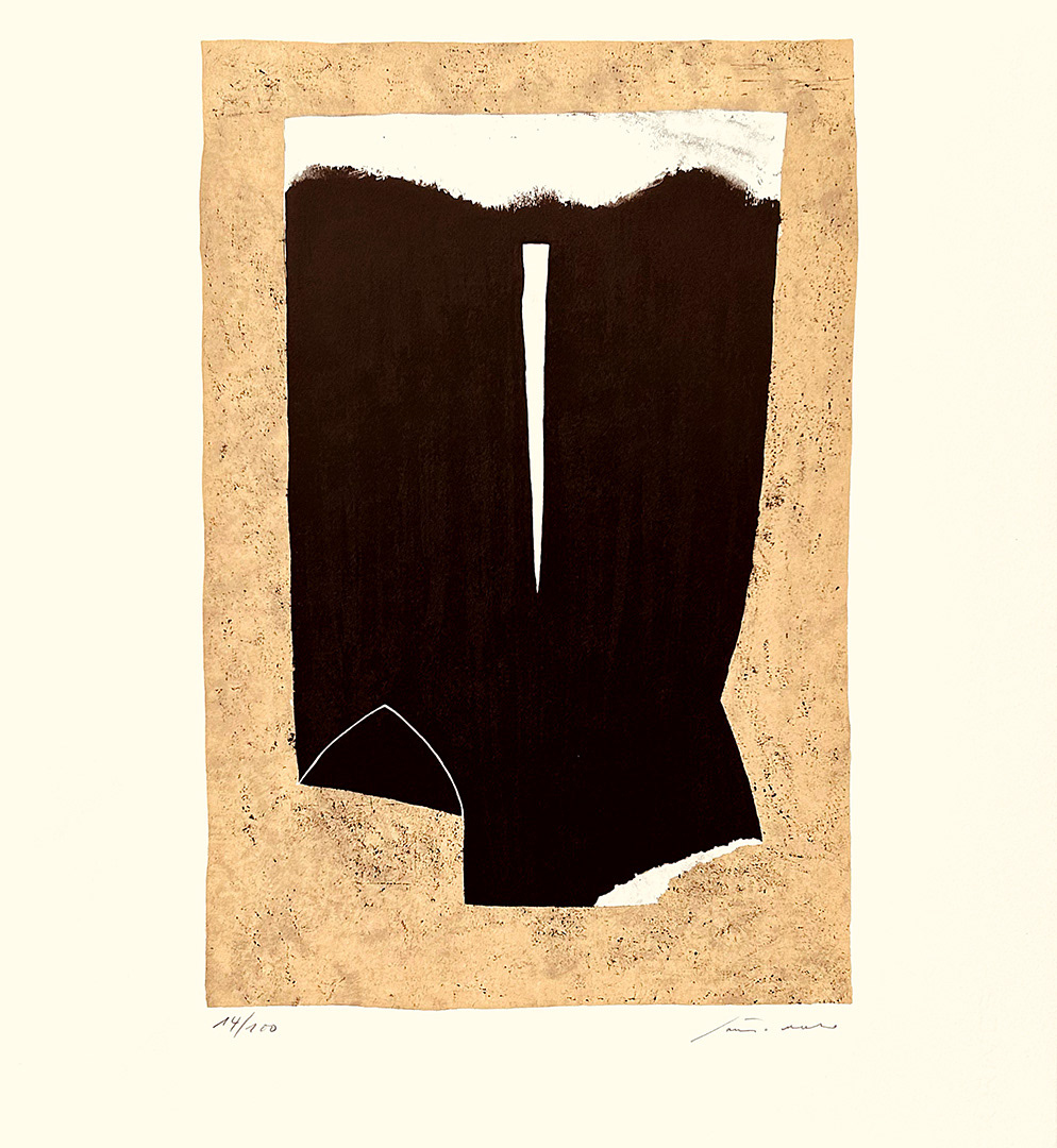 Giuseppe "Bepi" SANTOMASO, "LA FESSURA", 1980, Lithography on paper 14/100, 61 x 53 cm