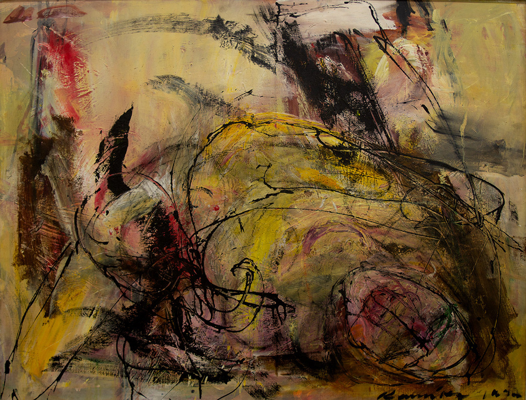 Víctor Ramírez, "Cuerpos en la tierra", 1996, 97 cm x 130 cm, Mixed Media on Canvas
