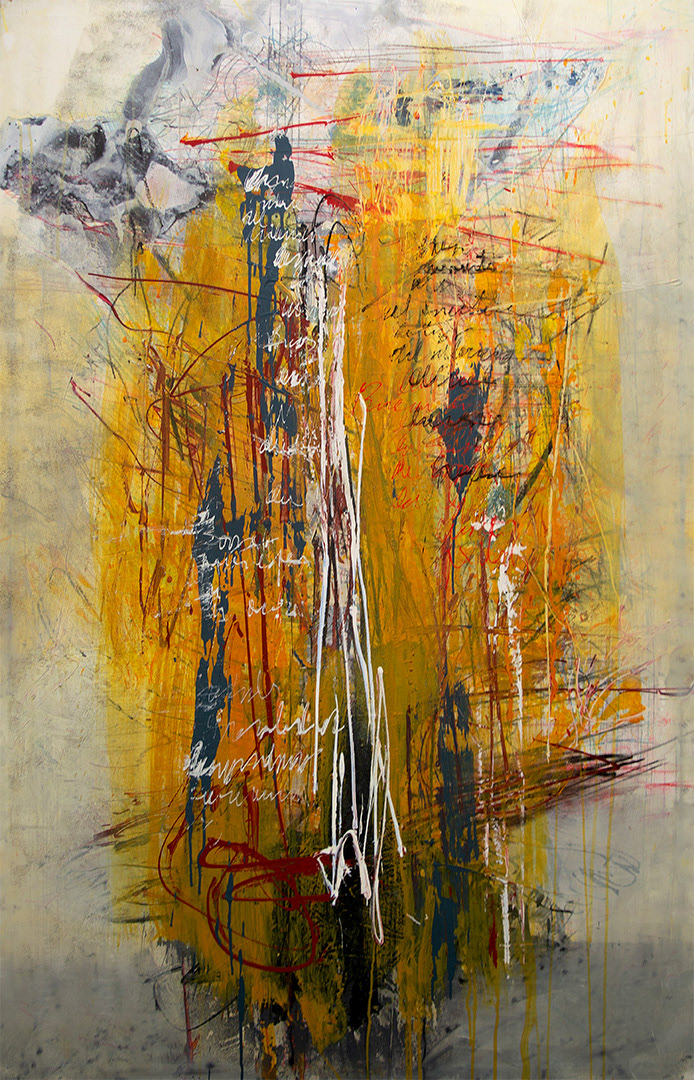Víctor Ramírez, "Opera", 2020, 190 cm x 120 cm, Mixed Media on canvas