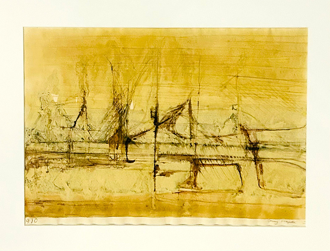Jerzy Stajuda, "Aquarell 0910", 1970/73, 30 x 40 cm, watercolor