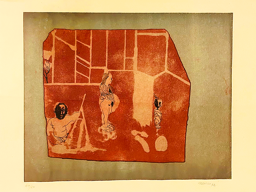 Jorge Castillo, "Pompei", 1972, Etching 44/50, 53 x 68 cm