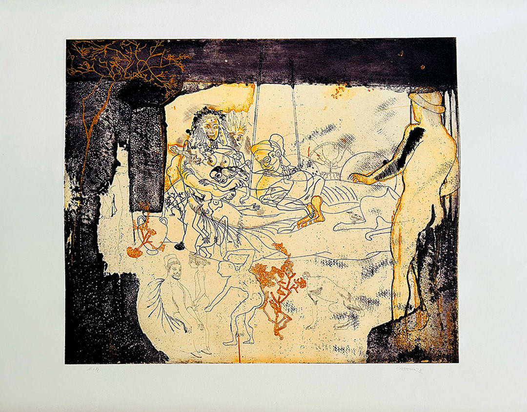 Jorge Castillo, "Untitled", 1973, Etching E.A, 65 x 85 cm