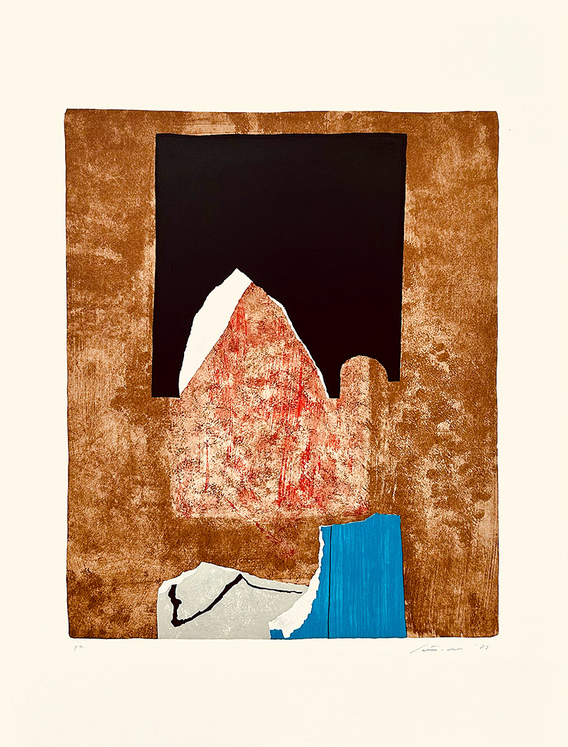 Giuseppe "Bepi" SANTOMASO, “Riverberi”, 1983 Lithography P.A, 84x60cm (55x45cm)