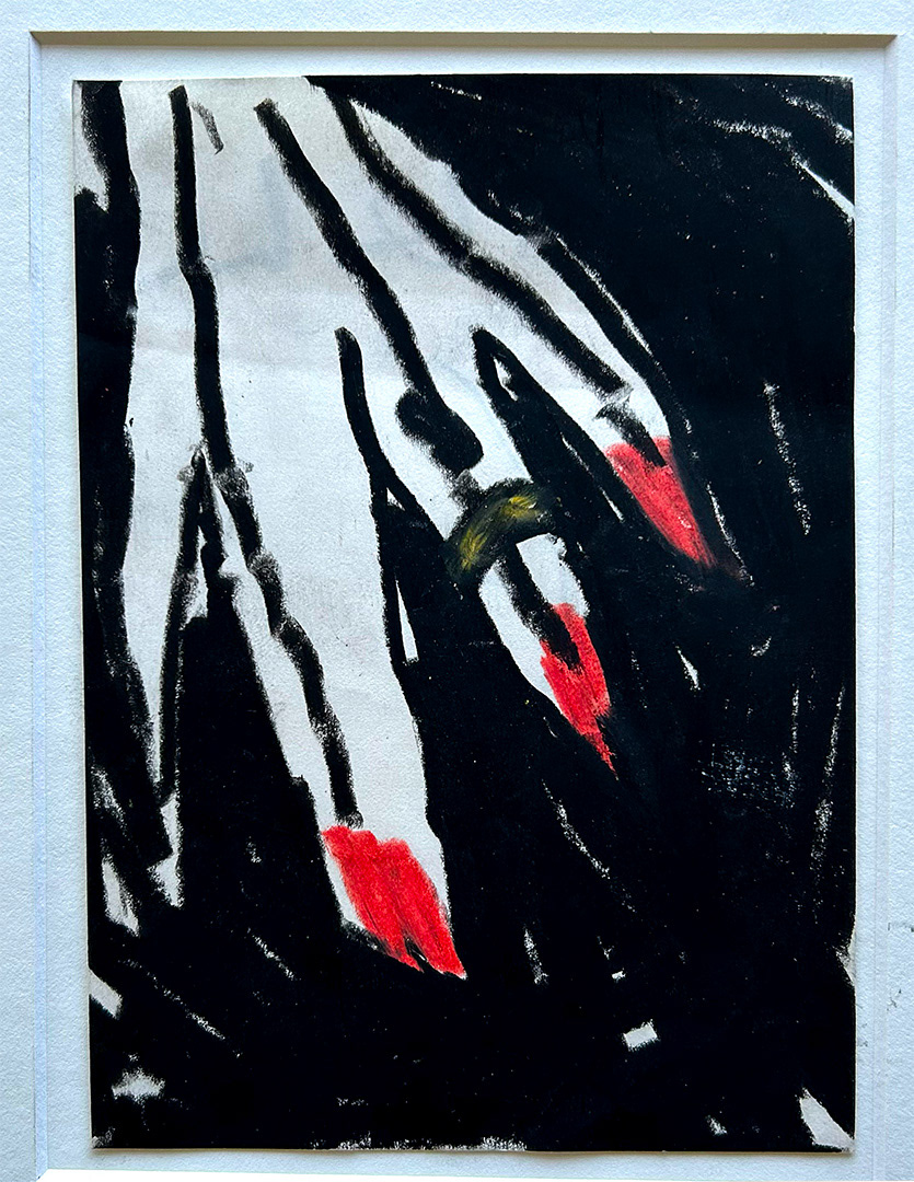 Robert SCHAD, "Zeichnung-6", 1988, 17 x 12 cm, Gouache on Paper
