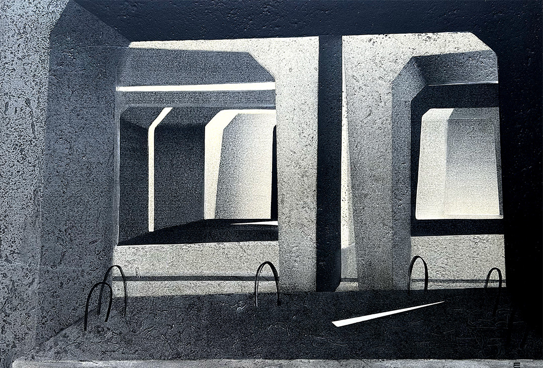 Ewa Zawadzka, "Black Countryside XX", 1999, 3/20, 62 x 92 cm, Mixed Media