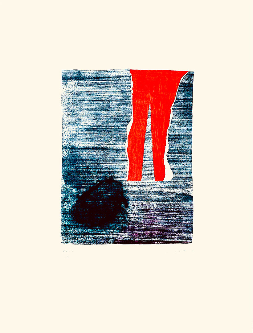 Giuseppe "Bepi" SANTOMASO, "CREDIBILITÀ CHE 1", 1982, 64 x 48 cm, Lithography on paper