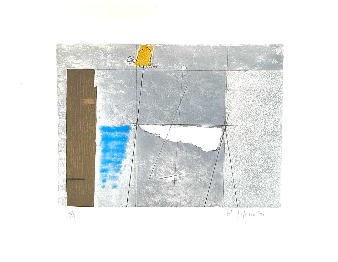 Mauro Casarin, "Untitled", Etching and Embossed Printing 70/75, 1991, 35 x 45 cm