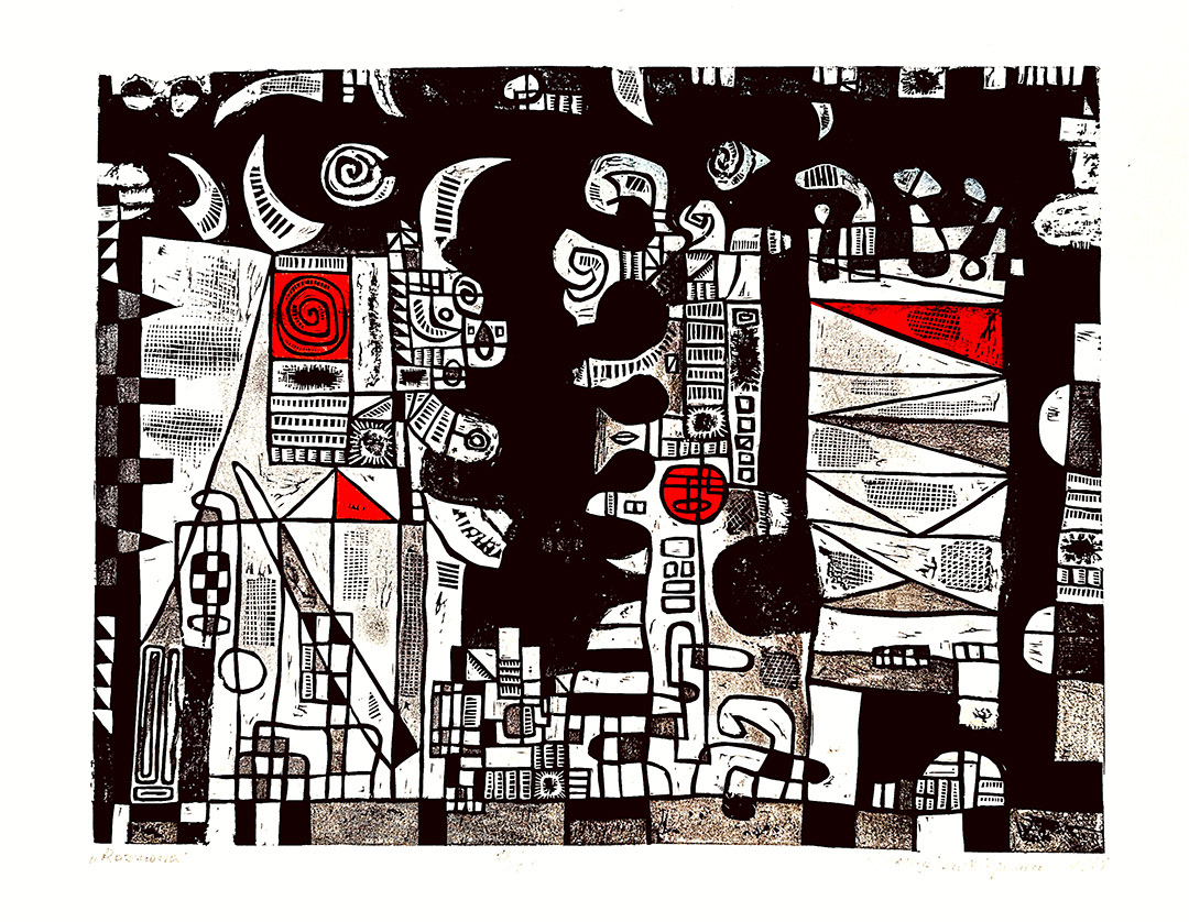 MW-Rozmowa-1961-Linocut-12/30-58x76cm