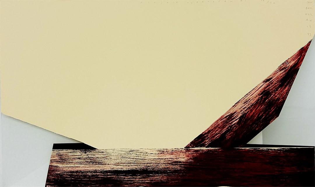 Jan BERDYSZAK, "Projekt Wyobrazen XI", 1993, Lithography: 10/32, 64 x 106 cm