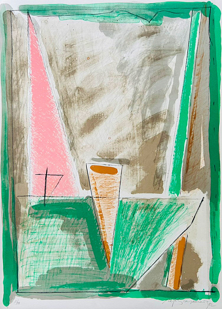 Albert Ràfols-Casamada, "Interiors-4", 1982, 76 x 56 cm, Technique: lithography