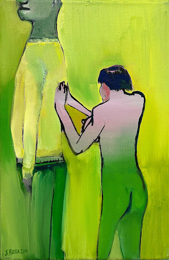 Jacek SROKA, "Untitled", 2000, 50 x 33cm, Oil on canvas