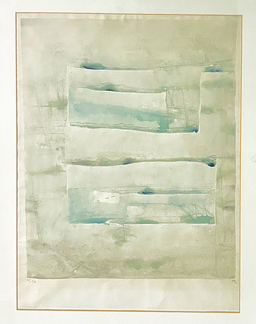 Jerzy Stajuda, " Aquarell 0212", 1970/73, 80 x 60, watercolor
