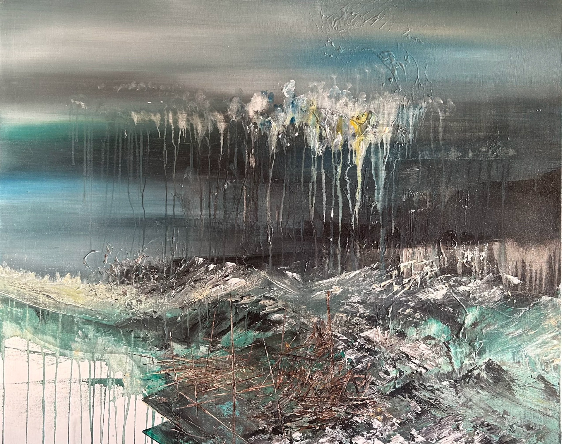 David Stegmann, "Untitled", 2016, 80 x 100 cm, Acrylic on canvas