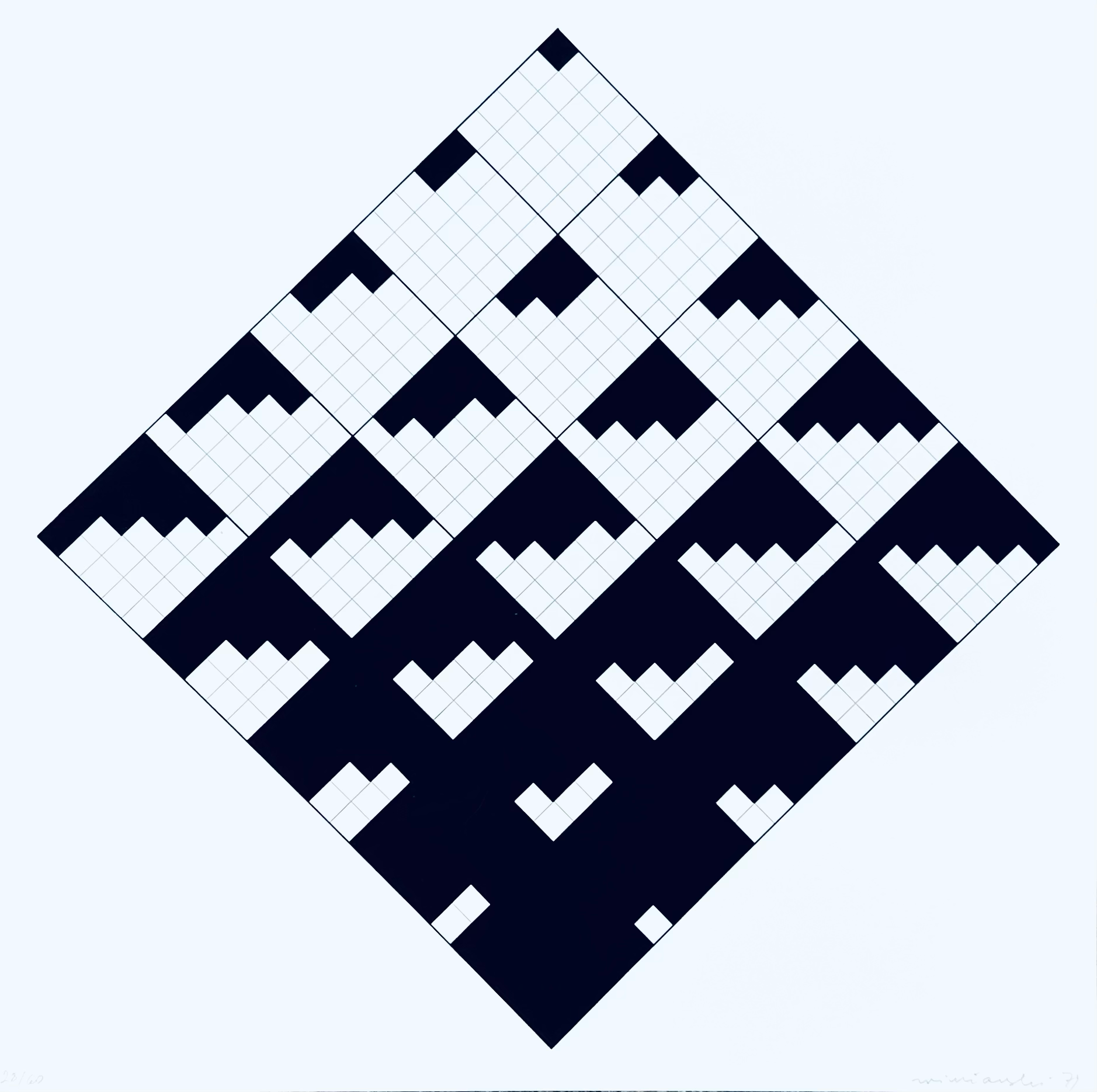 Ryszard Winiarski, "Untitled", 1979, Serigraphy, 28/60, 42 x 42 cm