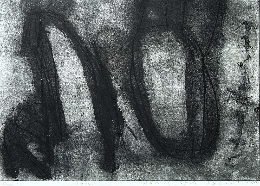 Agnieszka Dobosz, "ONA", E.A 1/1, Materiał Print, 1999, 70 x 100 cm