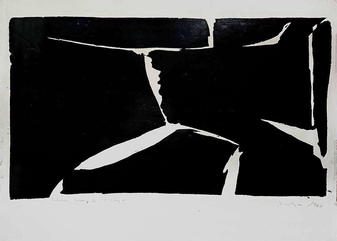 Jan BERDYSZAK, "Carne Formy V", 1960, Plaster Print, Unicat", 48 x 64 cm