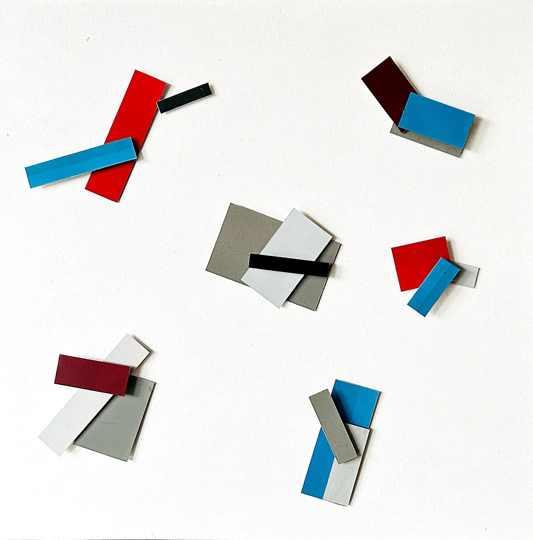 Zbigniew Sałaj, "Archtony II", 2011, Kinetic & electronic object, acryl, aluminium, 30 x 30 cm
