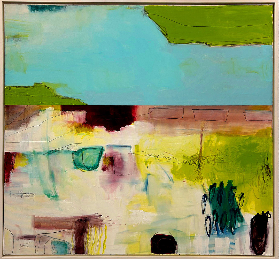 Dirk SOMMER, “Barca”, 2006, 150 x 150 cm, Oil on Canvas