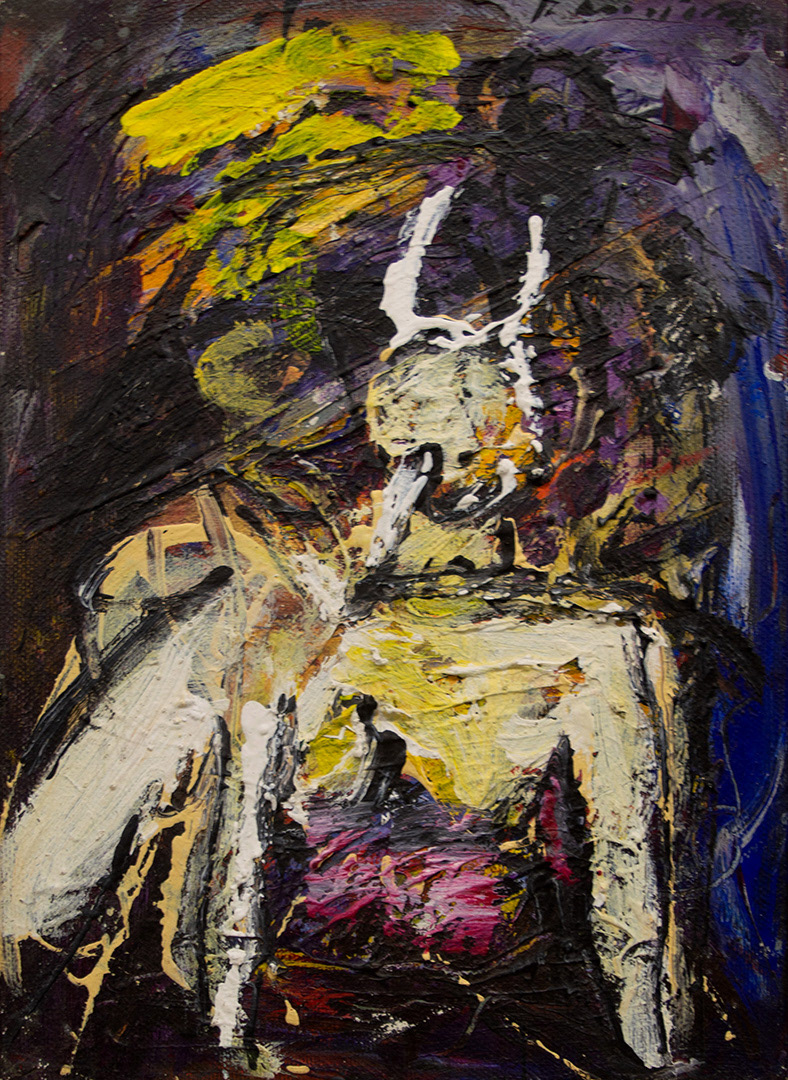 Víctor Ramírez, "Fragmento", 1996, 27 cm x 19 cm, Mixed Media on canvas