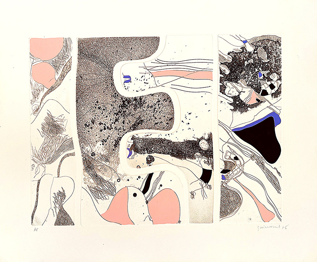 JOSEP GUINOVART I BERTRAN, “La nit les coses”, 1976, 70 x 85 cm, (50 x 66 cm), Technique: Etching, Copies : 50