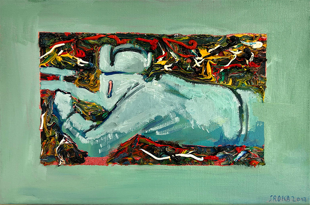 Jacek SROKA, "Van Gogh Militaire 3", 2012, 27 x 41cm, Oil on Canvas
