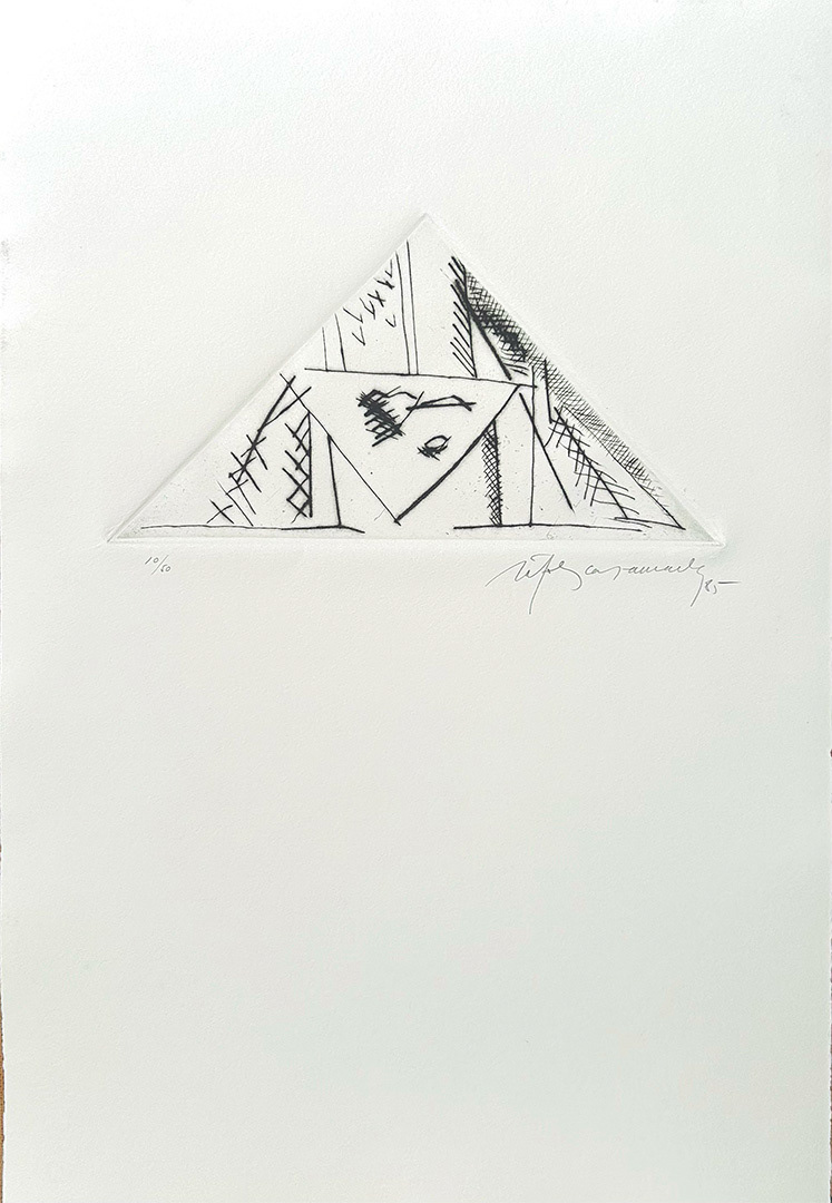 Albert Ràfols-Casamada, "Luna Park 2", 1985, 56 x 38 cm, Technique: Dry Point etching