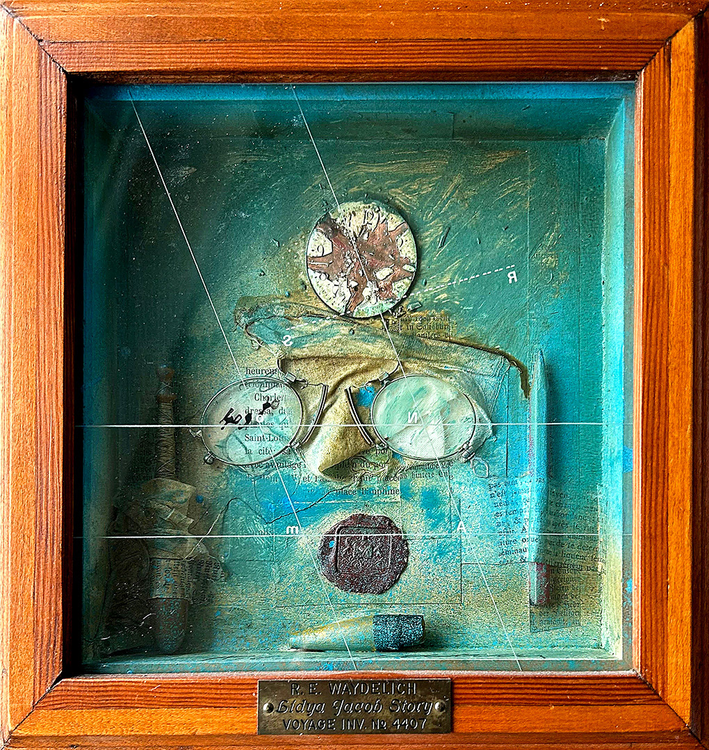 Raymond-Emile WAYDELICH, "Lidya Jacob Story Voyage Inv. Nr-4407-1977", Wall Object, 30 x 30 x 8 cm