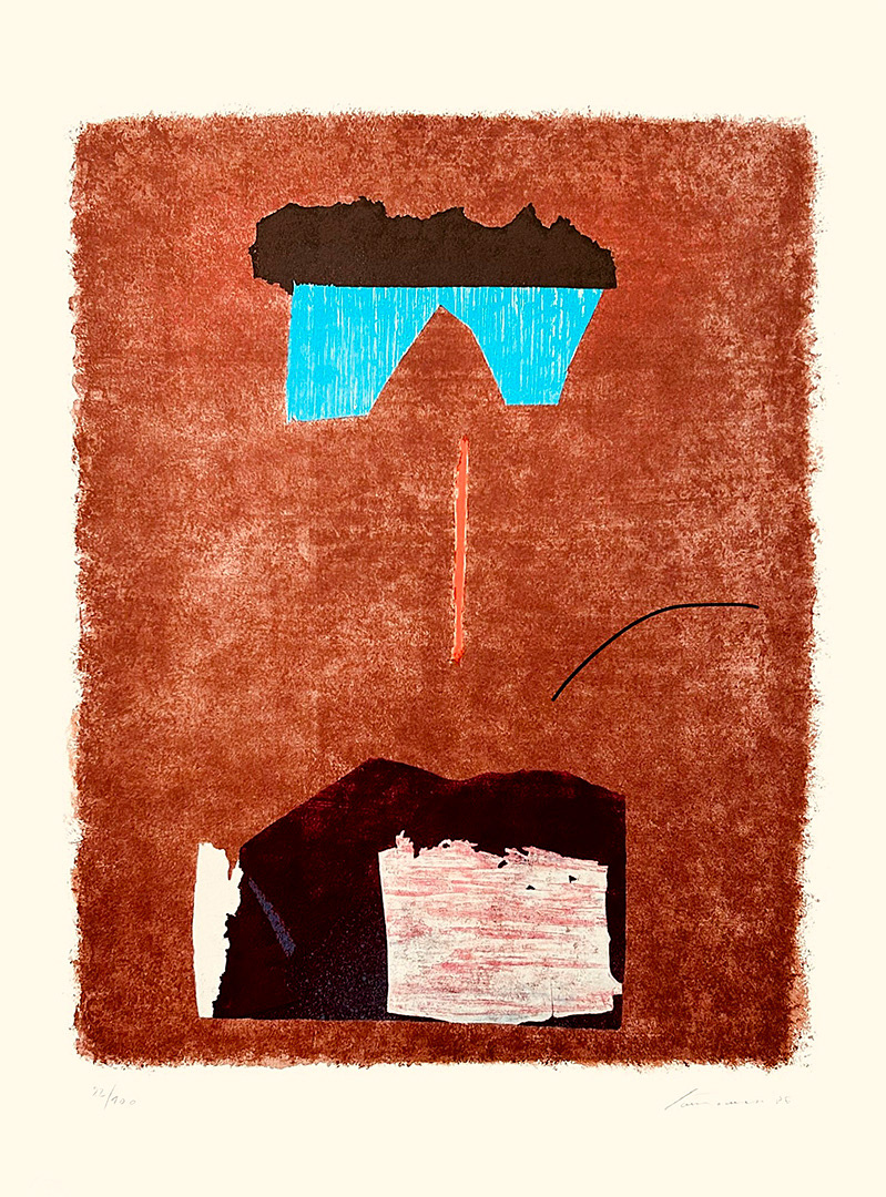 Giuseppe "Bepi" SANTOMASO, "VERSO LA MECCA", 1986, Lithography 82/100, 70 x 50 cm