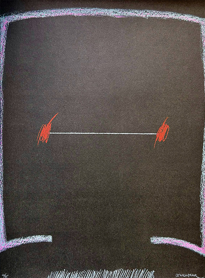 Enric Cormenzana, "Joc a Pel 5", 1978, Lithography, copies : 75, 76 x 56 cm