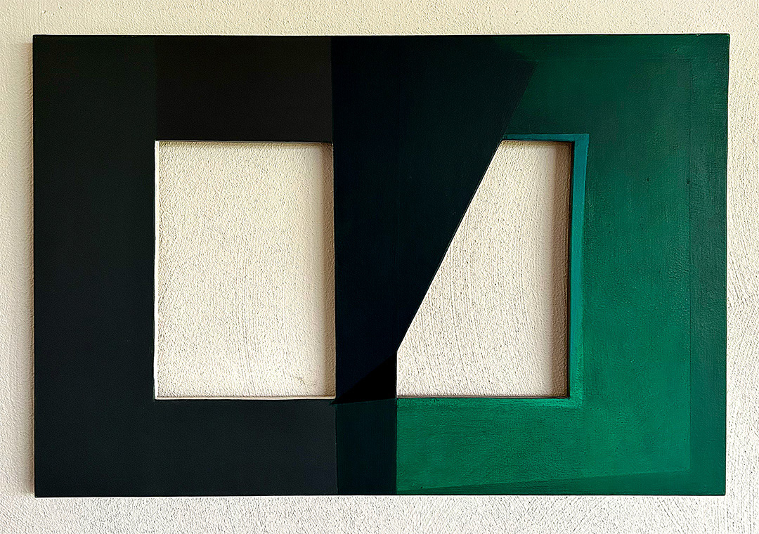 Jan BERDYSZAK, "Double Passe-Par-Tout", 1993-94, Acrylic on canvas and board, 62 x 97cm