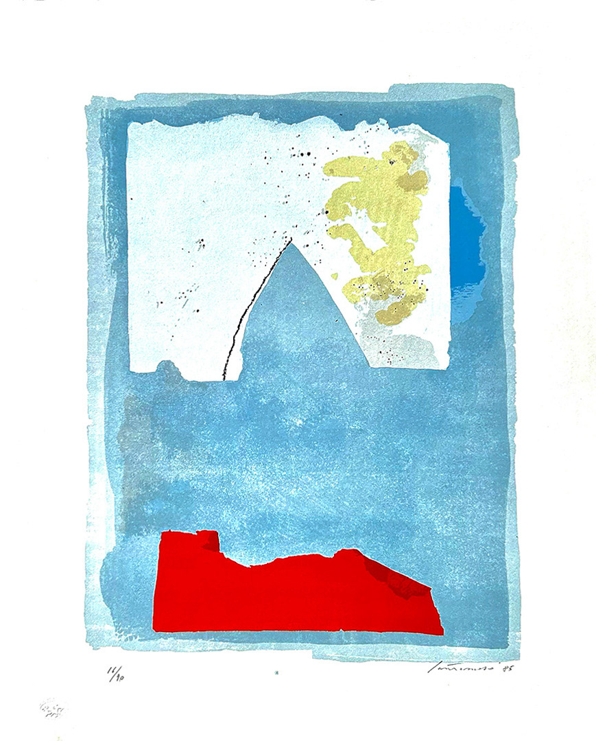 Giuseppe "Bepi" SANTOMASO, "SENZA TITULO", 1985, Lithography 16/90, 61 x 49 cm