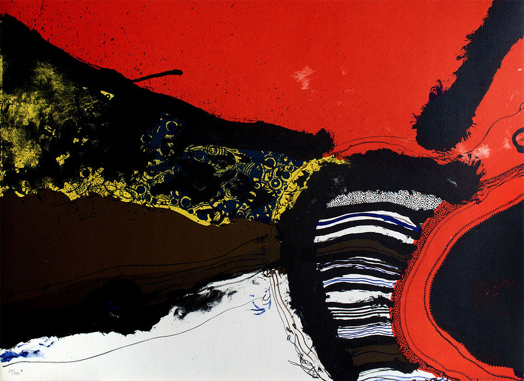 JOSEP GUINOVART I BERTRAN, “Homenatge a Joan Prats 1”, 1979, Lithography, 88 x 100 cm