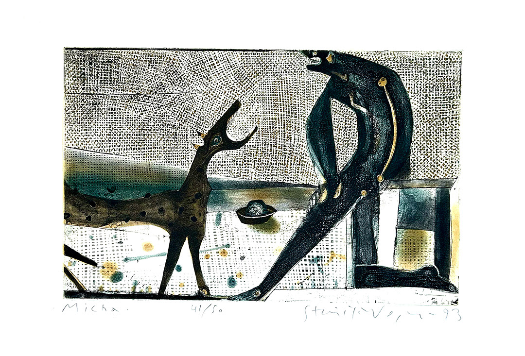 Stanisław Wejman, "Micha", etching 41/50, 1993, 50 x 70 cm