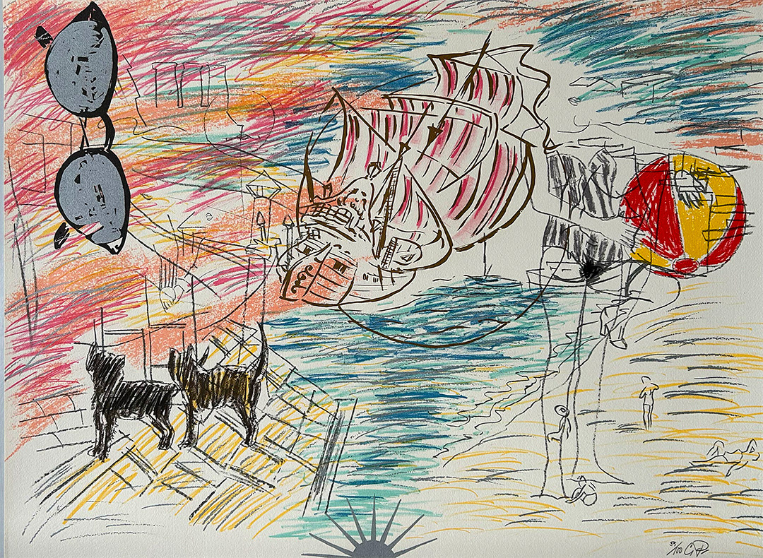 Carlos Pazos, "Chromo-7", 1984, Lithography