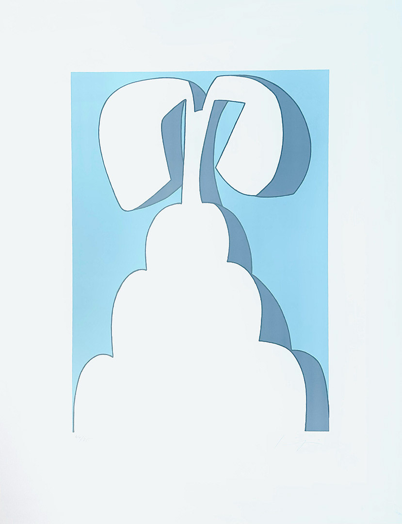 Alfonso HÜPPI, "Serie rosa-türkis", 1967-71, Copies : 75, 65 x 50 cm, Serigraphy