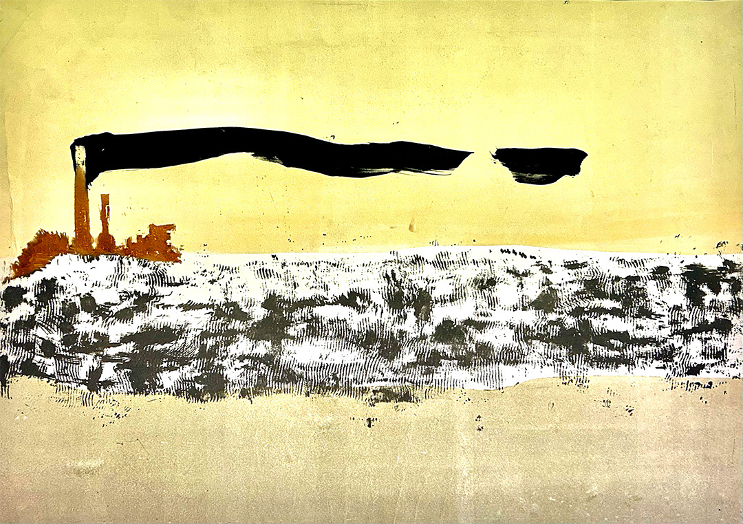 Włodzimierz KUNZ, “Halda-1964-Lithography-3/20-53x73cm