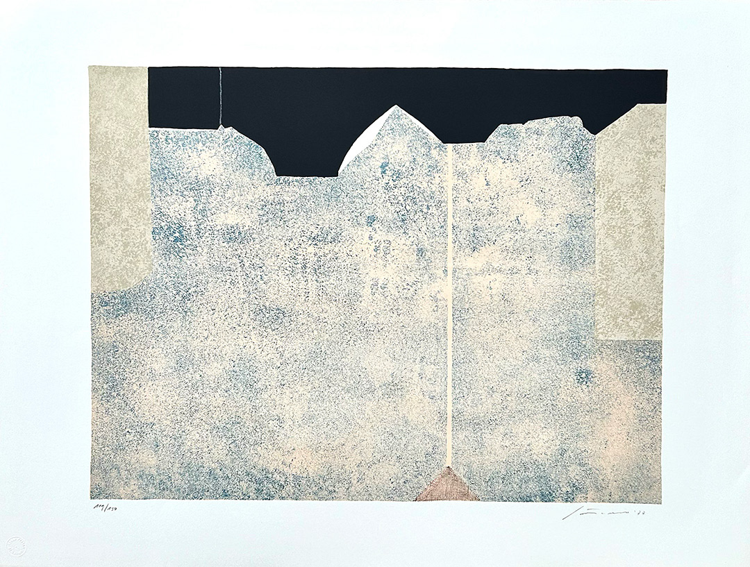 Giuseppe "Bepi" SANTOMASO, "Notte Italica", 1977, Lithography 119/150, 56 x 76 cm