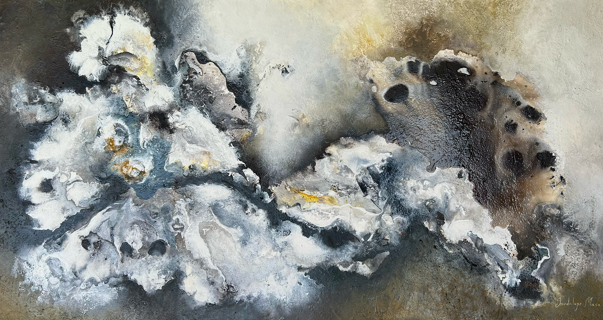 Guadalupe MASA, "Código Flamenco - Saestas", 2019, Mixed Media on Wood, 107 x 56 cm